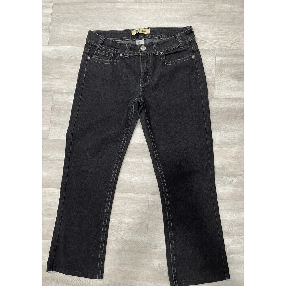 Blue Epic Jeans‎ Women's Size 10 (33x27) Black Denim Straight Leg
